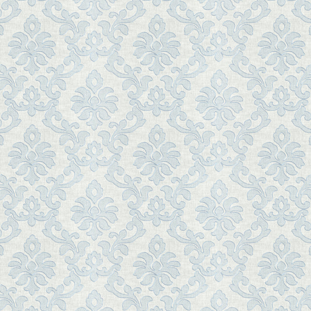 STOUT CLIN-3 CLINTON 3 BLUE Fabric - Eades Wallpaper & Fabric