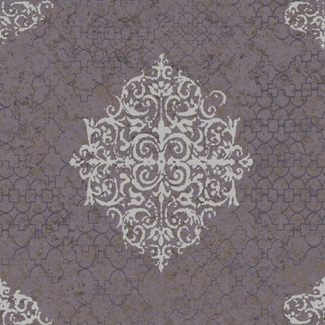Galerie CM2481 Silver Grey Damask - Eade's Wallpaper
