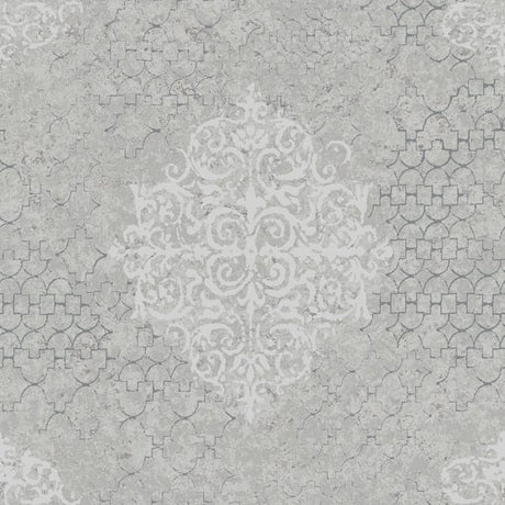 Galerie CM2483 Silver Grey Damask - Eade's Wallpaper