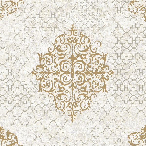Galerie CM2485 Rose Gold Damask - Eade's Wallpaper