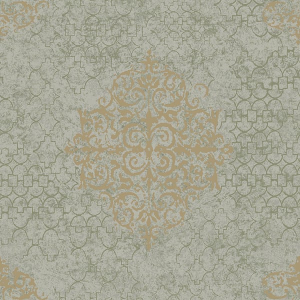 Galerie CM2486 Rose Gold Damask - Eade's Wallpaper