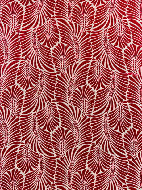 Scalamandre CN 00031523 CERISE PLUMES SILK VELVET Fabric