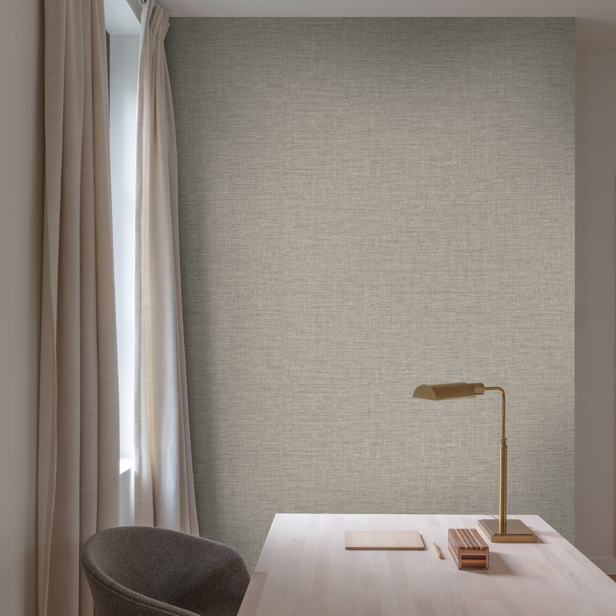 Galerie Concept Rough Textile Brown Wallpaper CO1009