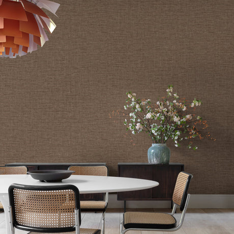 Galerie Concept Rough Textile Brown Wallpaper CO1013