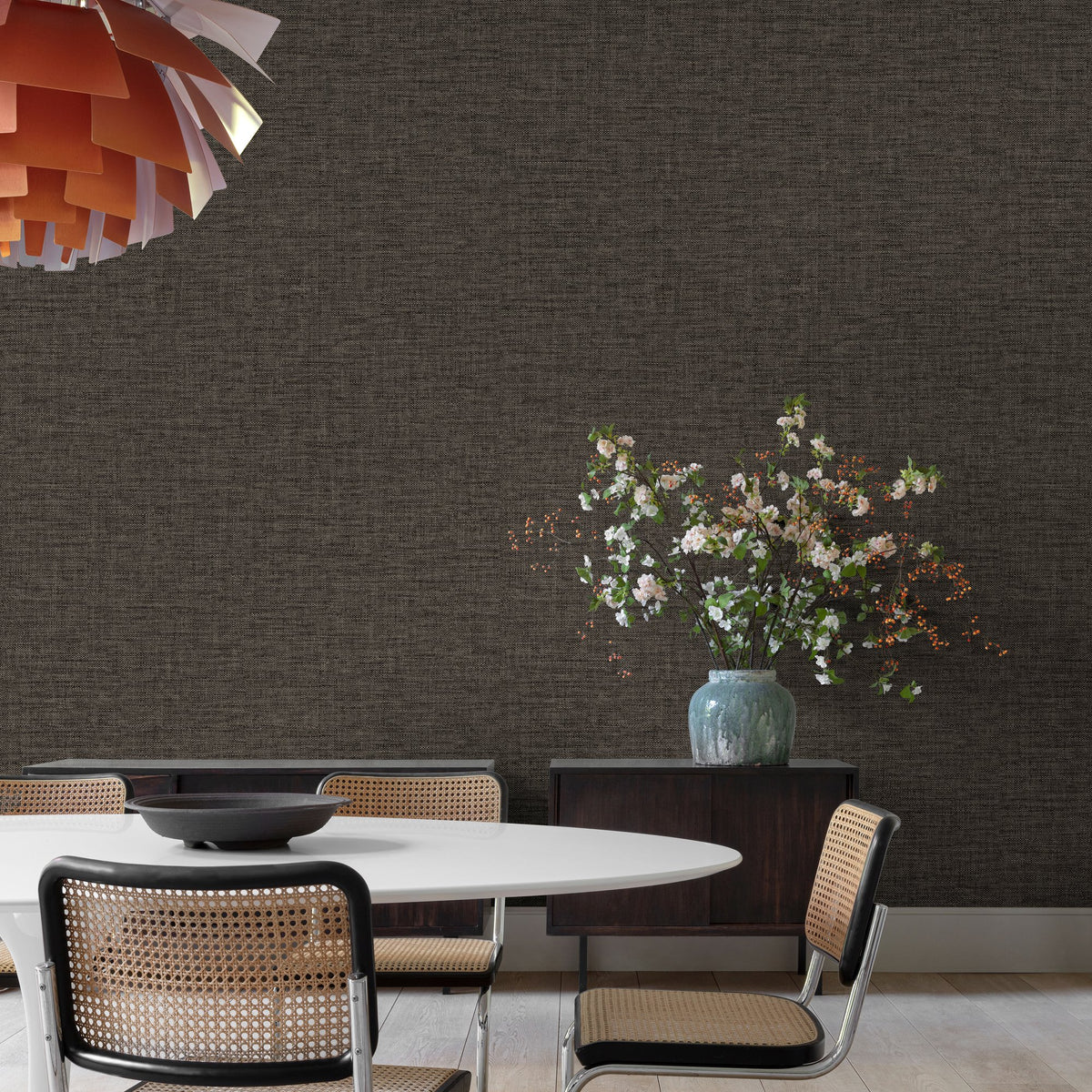 Galerie Concept Rough Textile Black Wallpaper CO1014