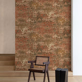 Galerie Concept Worn Tapistry Red Wallpaper CO3103