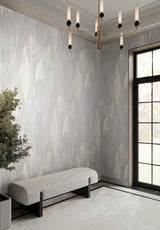 Candice Olson COD0601 Shimmering Canopy Light Grey Botanical Wallpaper