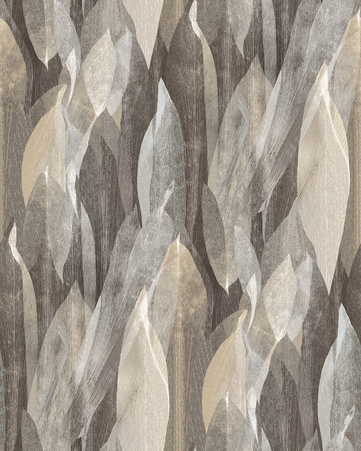 Candice Olson COD0603 Shimmering Canopy Charcoal Botanical Wallpaper