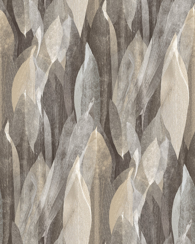 Candice Olson COD0603 Shimmering Canopy Charcoal Botanical Wallpaper