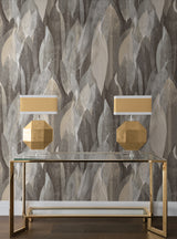Candice Olson COD0603 Shimmering Canopy Charcoal Botanical Wallpaper