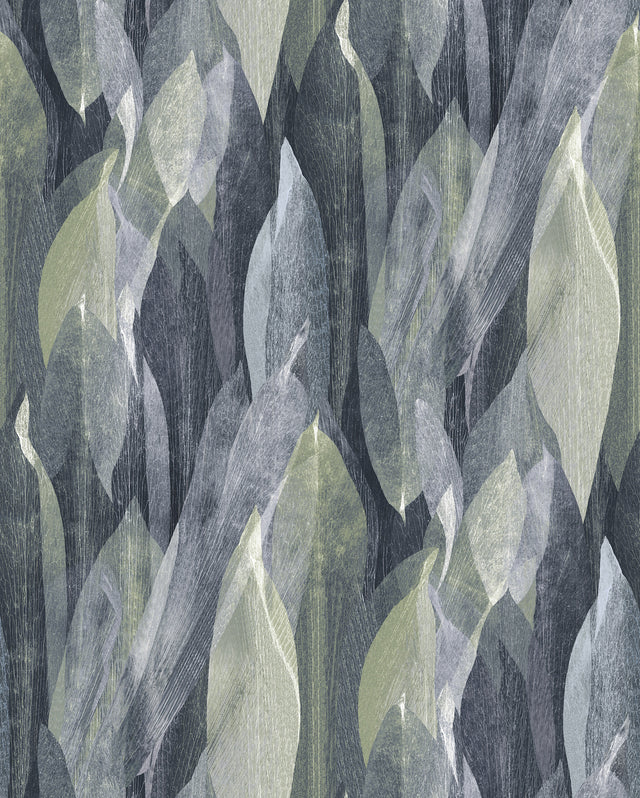 Candice Olson COD0604 Shimmering Canopy Indigo Botanical Wallpaper