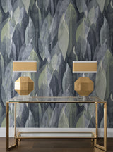 Candice Olson COD0604 Shimmering Canopy Indigo Botanical Wallpaper
