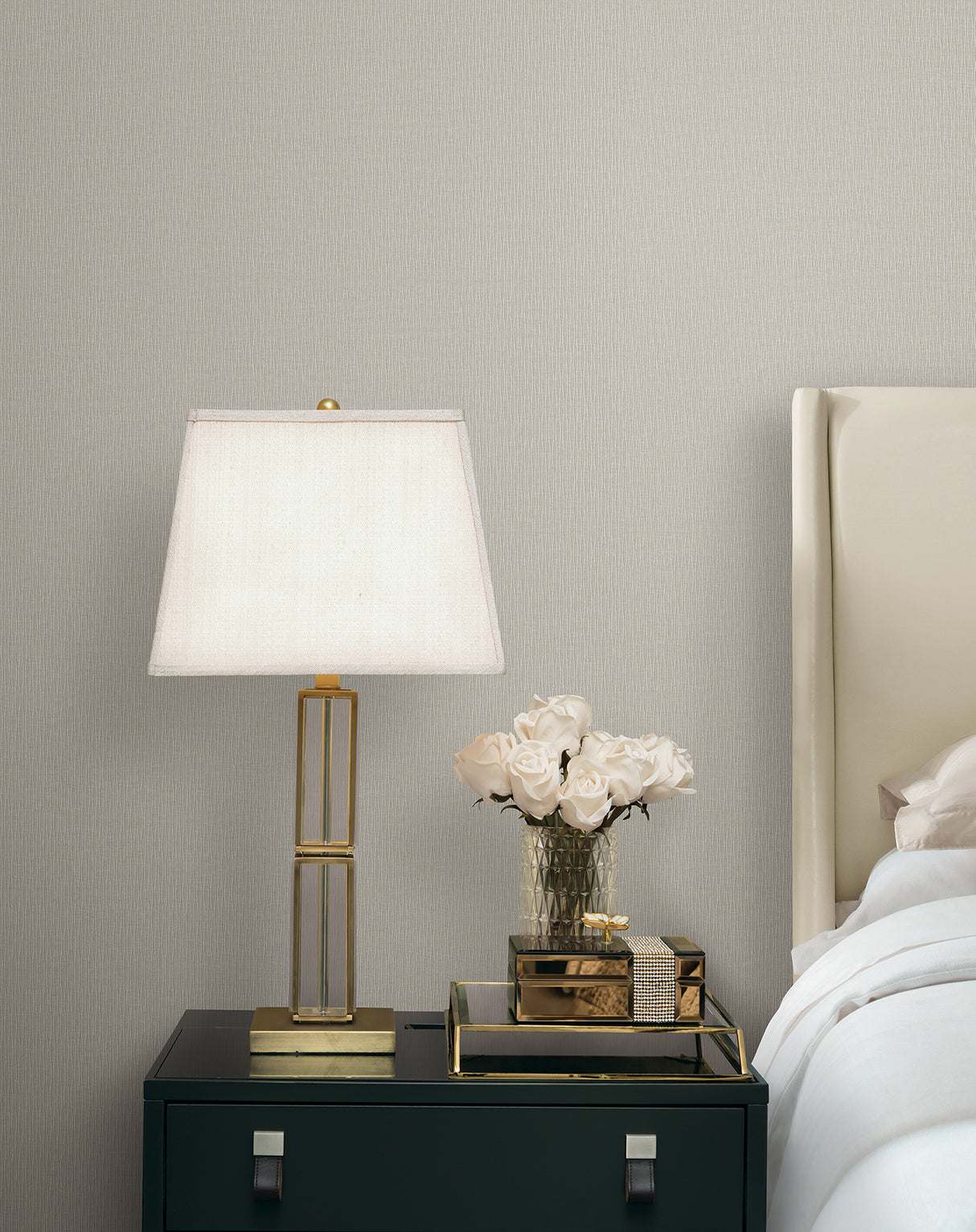 Candice Olson COD0616 Ripple Effect Taupe Petite Ogee Wallpaper