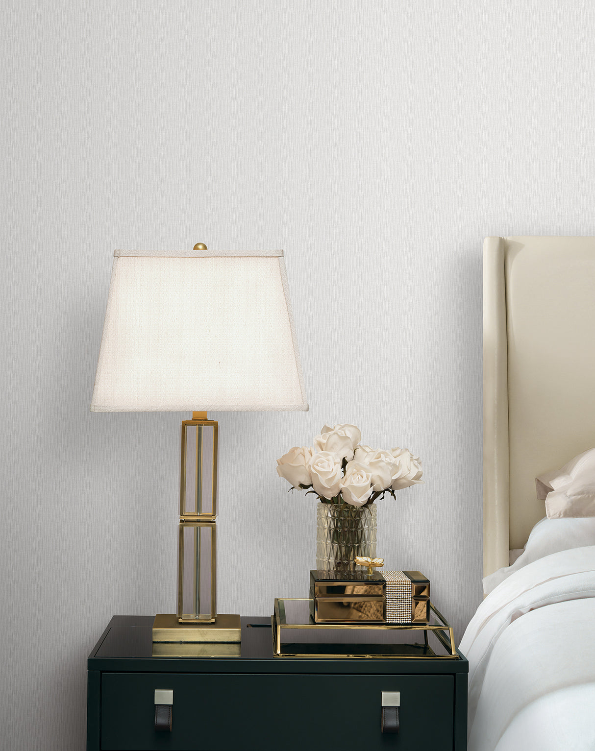 Candice Olson COD0618 Ripple Effect Dove Petite Ogee Wallpaper