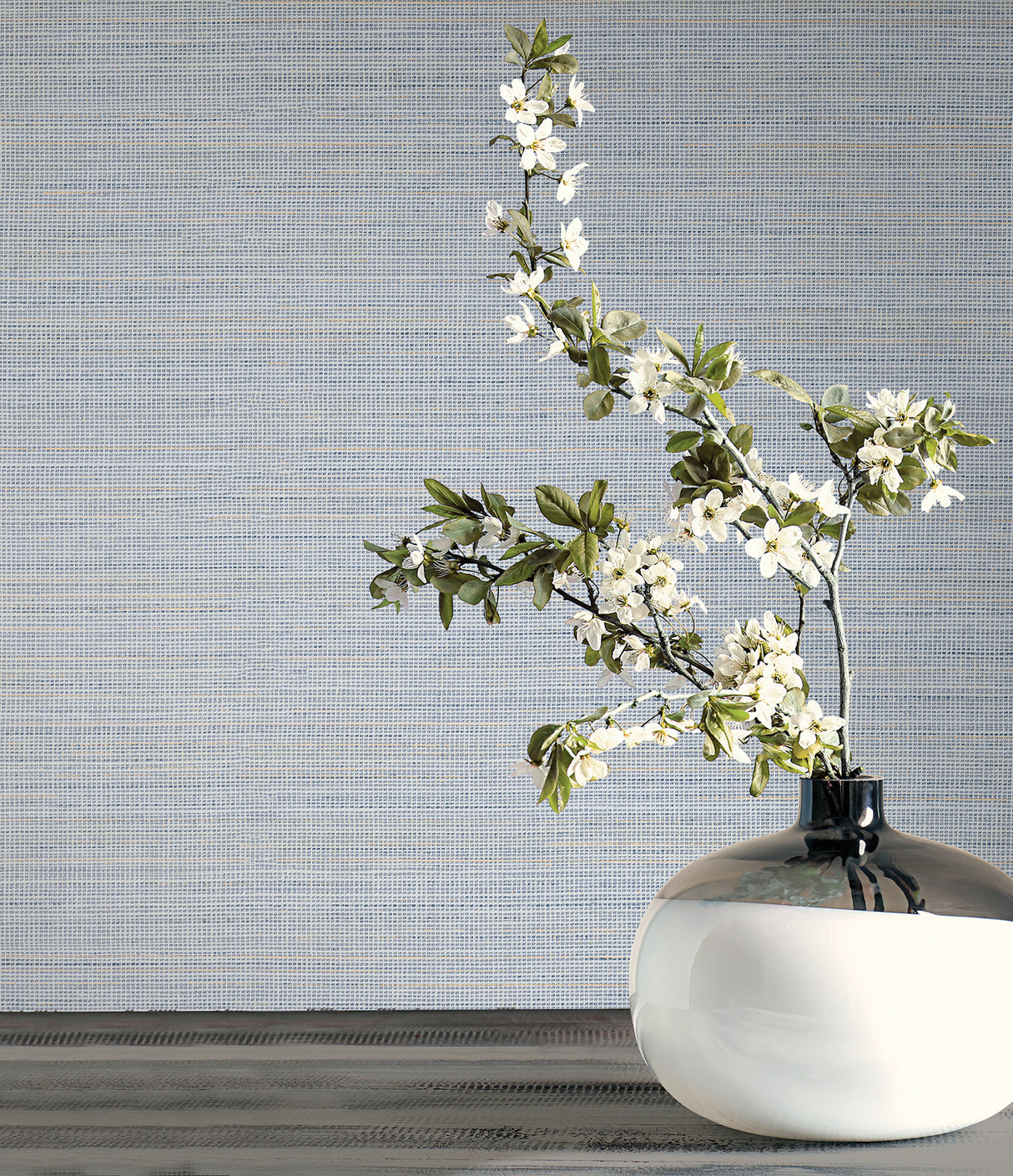 Candice Olson COD0630 Drift Weave Blue Textured Wallpaper