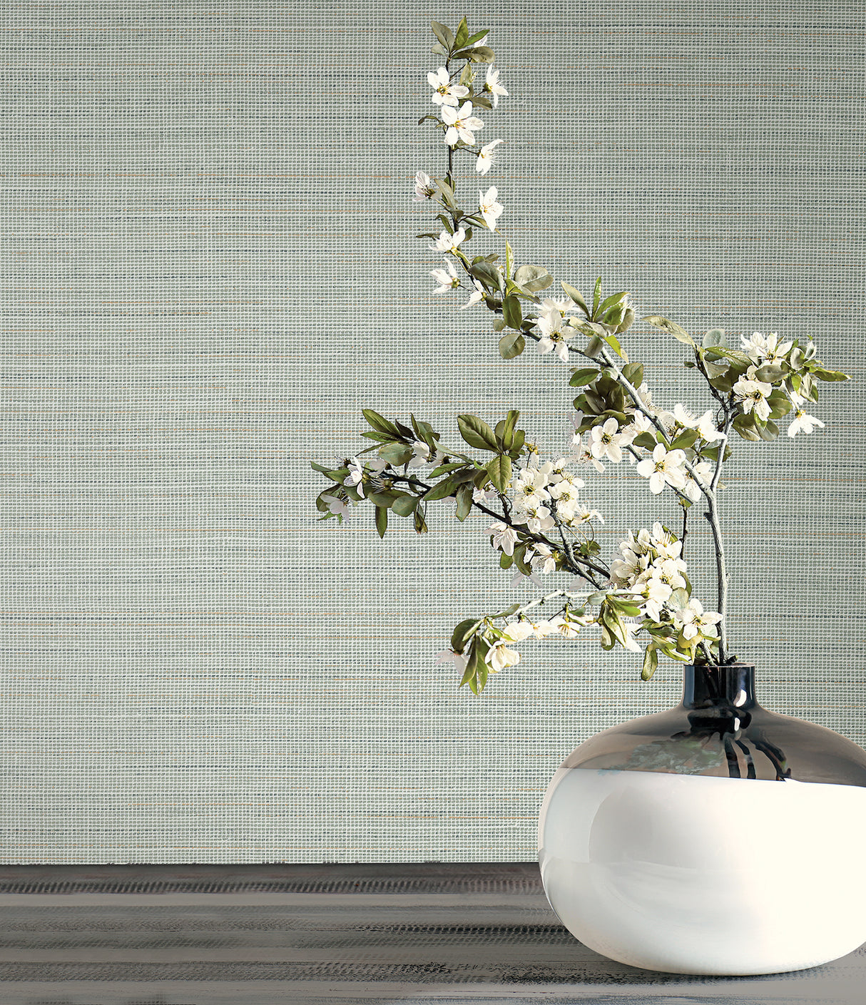 Candice Olson COD0632 Drift Weave Aqua Textured Wallpaper
