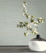 Candice Olson COD0632 Drift Weave Aqua Textured Wallpaper
