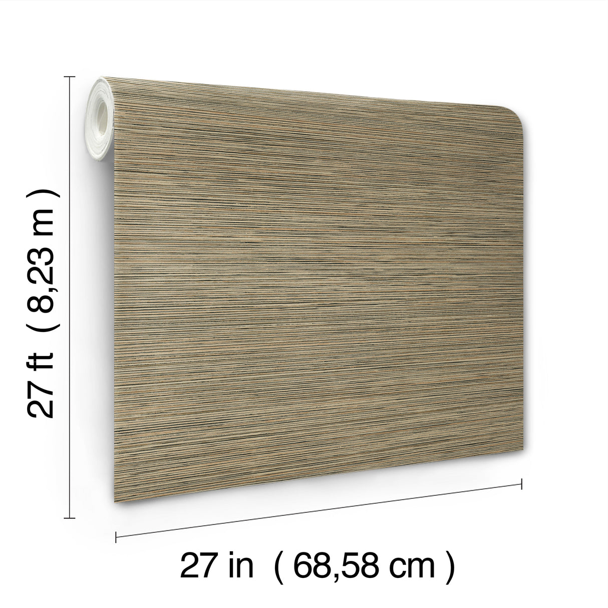 Candice Olson COD0634 Stacked Bamboo Chestnut Stripe Wallpaper