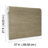 Candice Olson COD0634 Stacked Bamboo Chestnut Stripe Wallpaper