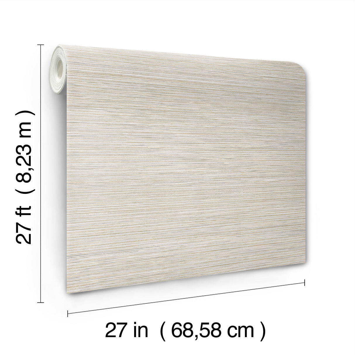 Candice Olson COD0635N Stacked Bamboo Silver Stripe Wallpaper