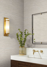 Candice Olson COD0635 Stacked Bamboo Silver Stripe Wallpaper