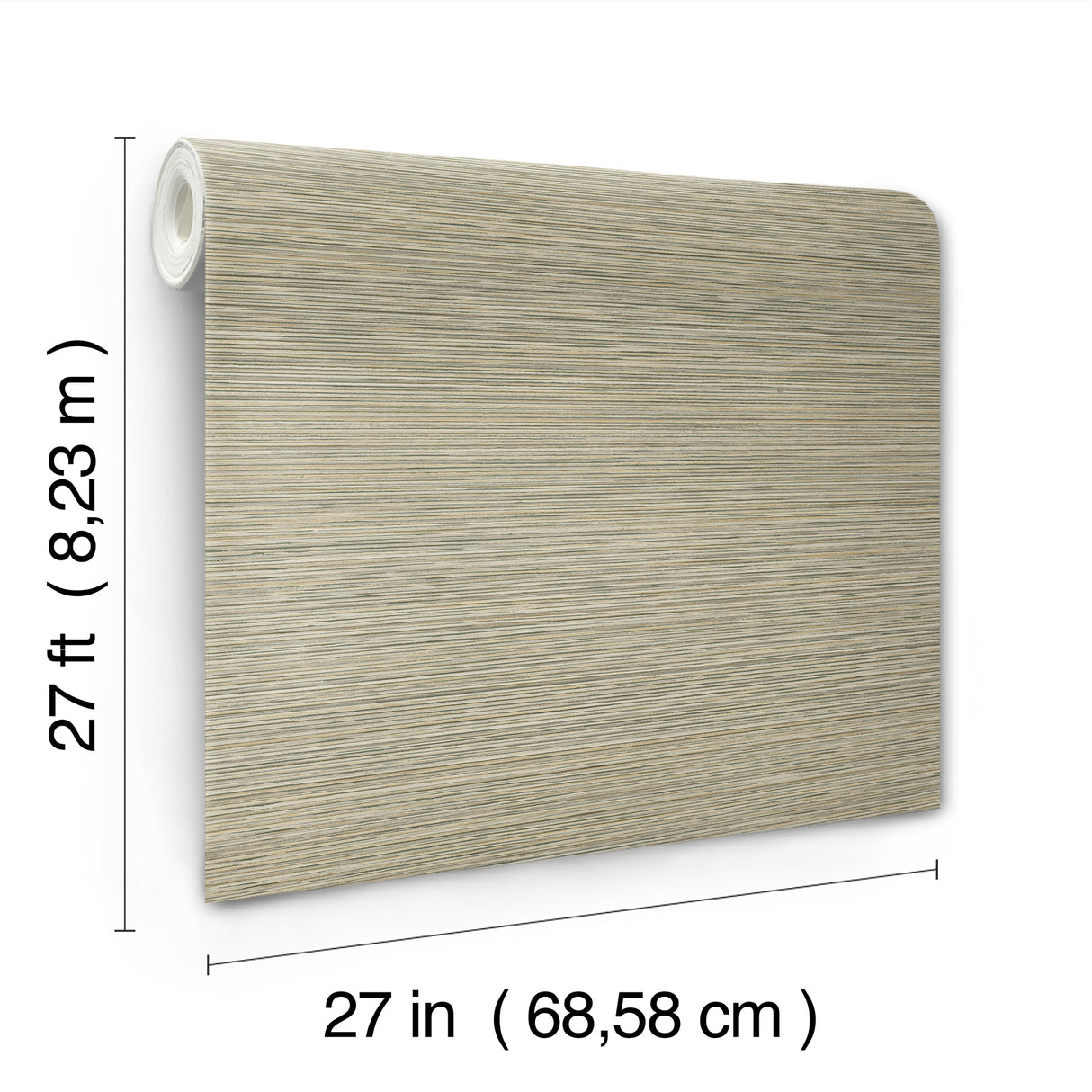Candice Olson COD0637 Stacked Bamboo Moss Stripe Wallpaper