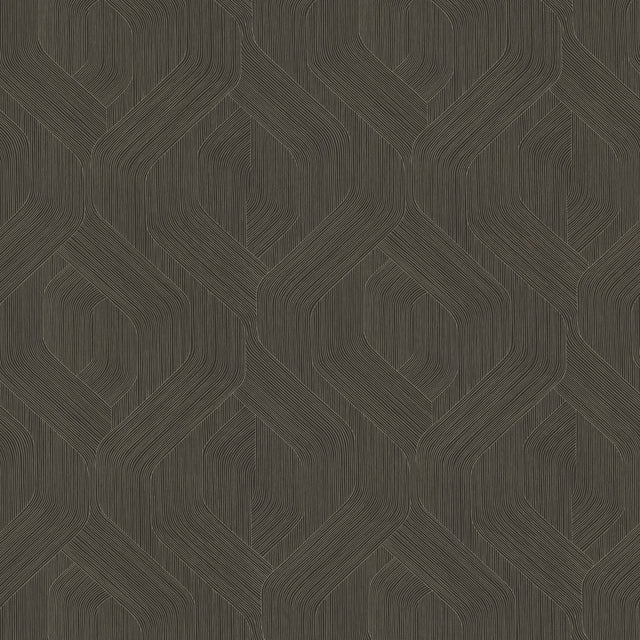 Candice Olson COD0639 Infinity Chocolate Ogee Wallpaper
