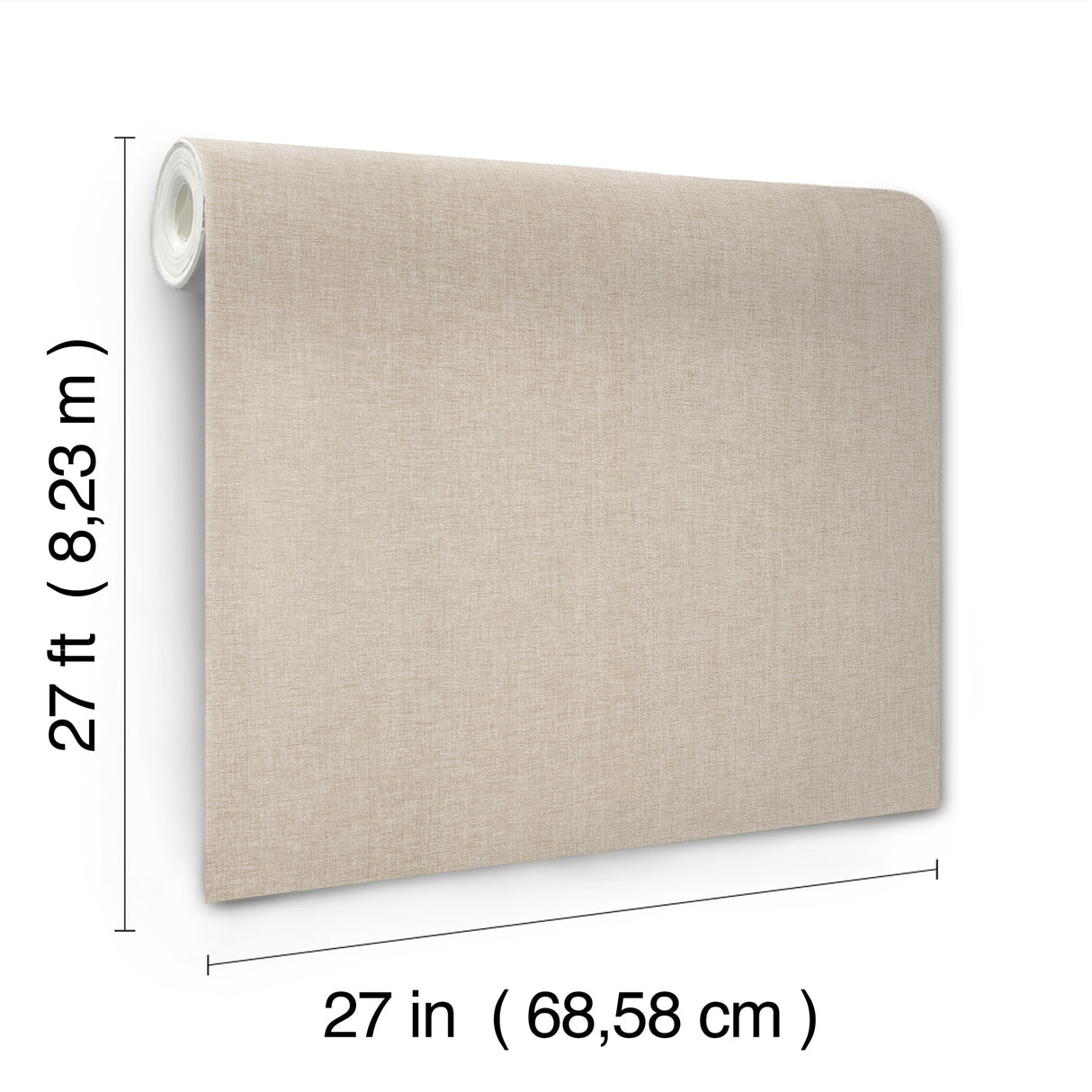 Candice Olson COD0643 Loominosity Taupe Faux Linen Wallpaper