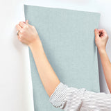 Candice Olson COD0644 Loominosity Light Blue Faux Linen Wallpaper