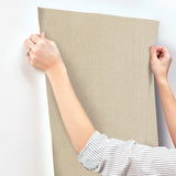 Candice Olson COD0645N Loominosity Khaki Faux Linen Wallpaper