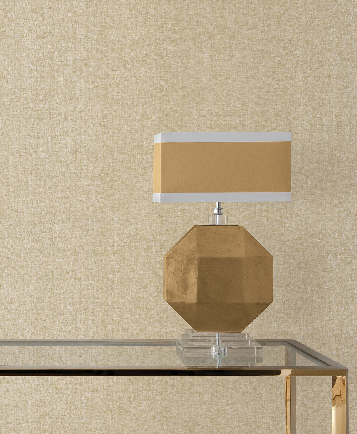 Candice Olson COD0645 Loominosity Khaki Faux Linen Wallpaper