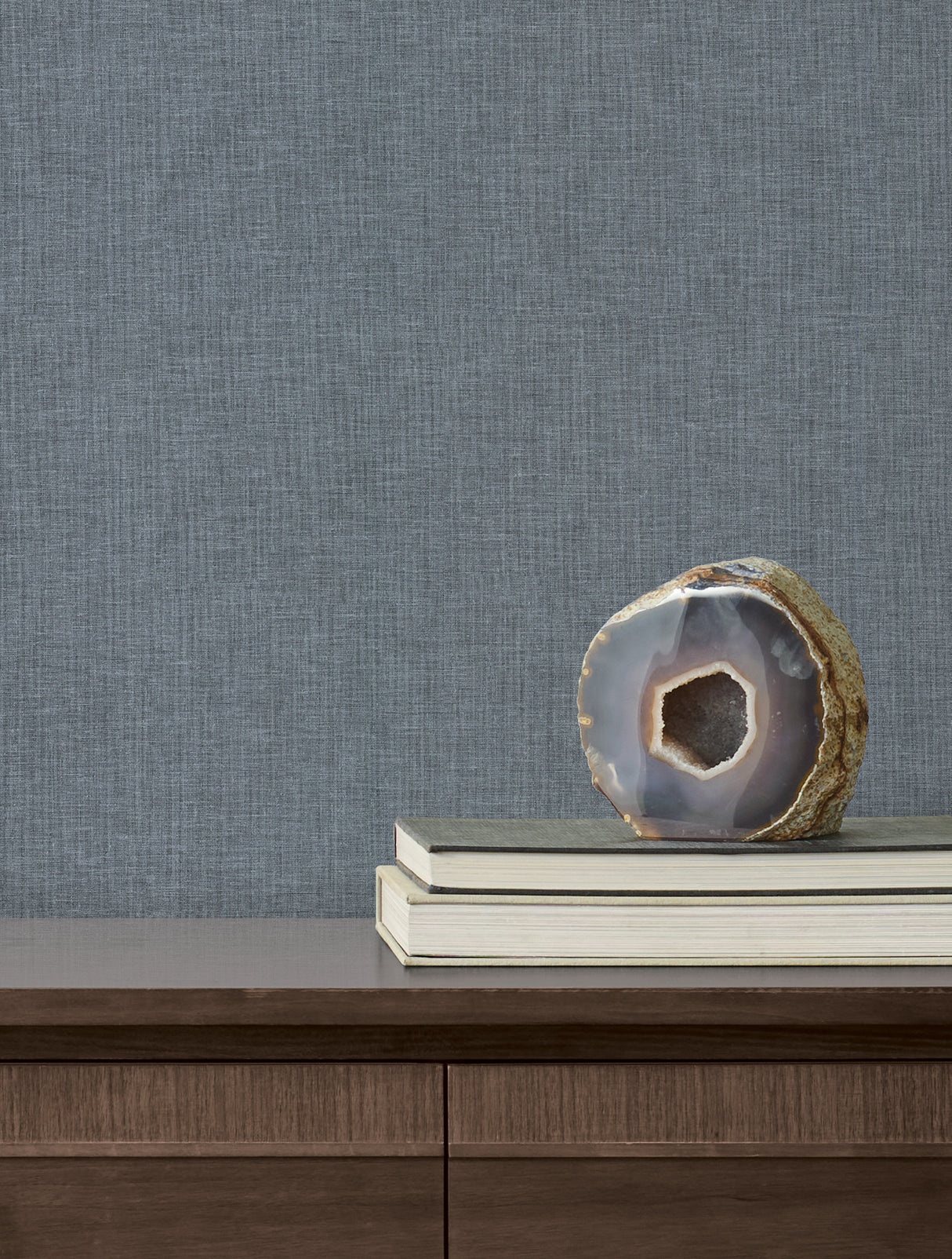 Candice Olson COD0646N Loominosity Slate Faux Linen Wallpaper