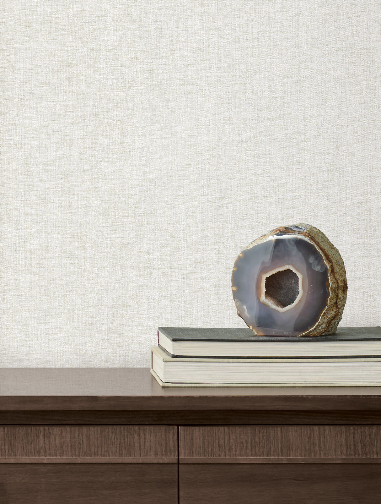 Candice Olson COD0647N Loominosity White Faux Linen Wallpaper