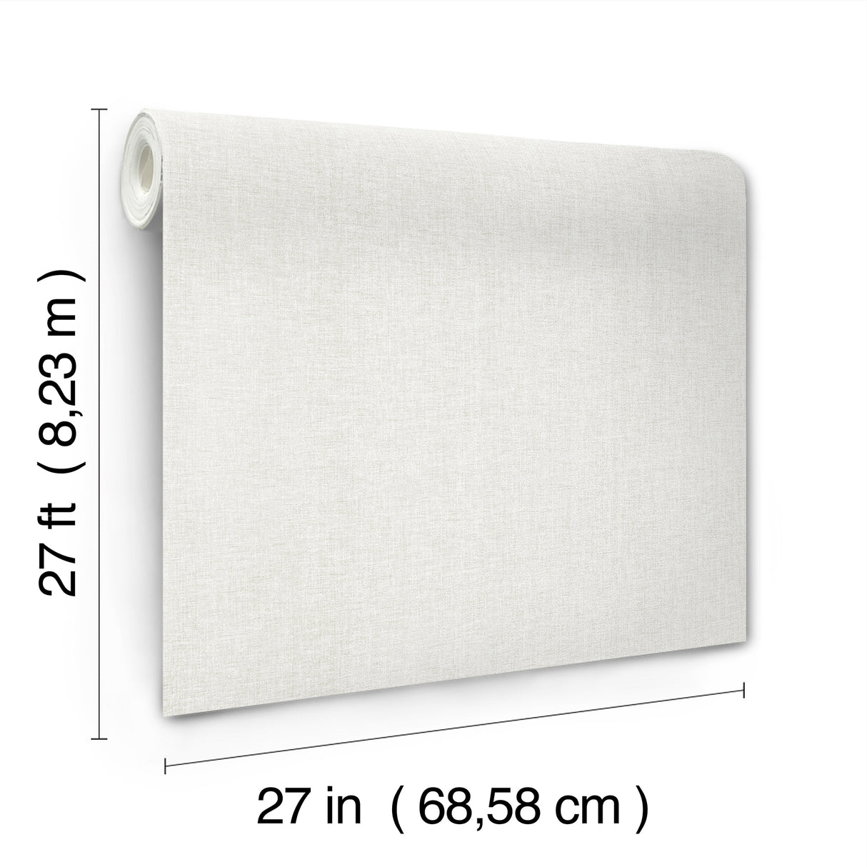 Candice Olson COD0647 Loominosity White Faux Linen Wallpaper