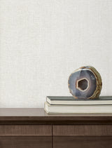Candice Olson COD0647 Loominosity White Faux Linen Wallpaper