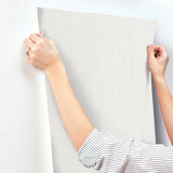 Candice Olson COD0647 Loominosity White Faux Linen Wallpaper
