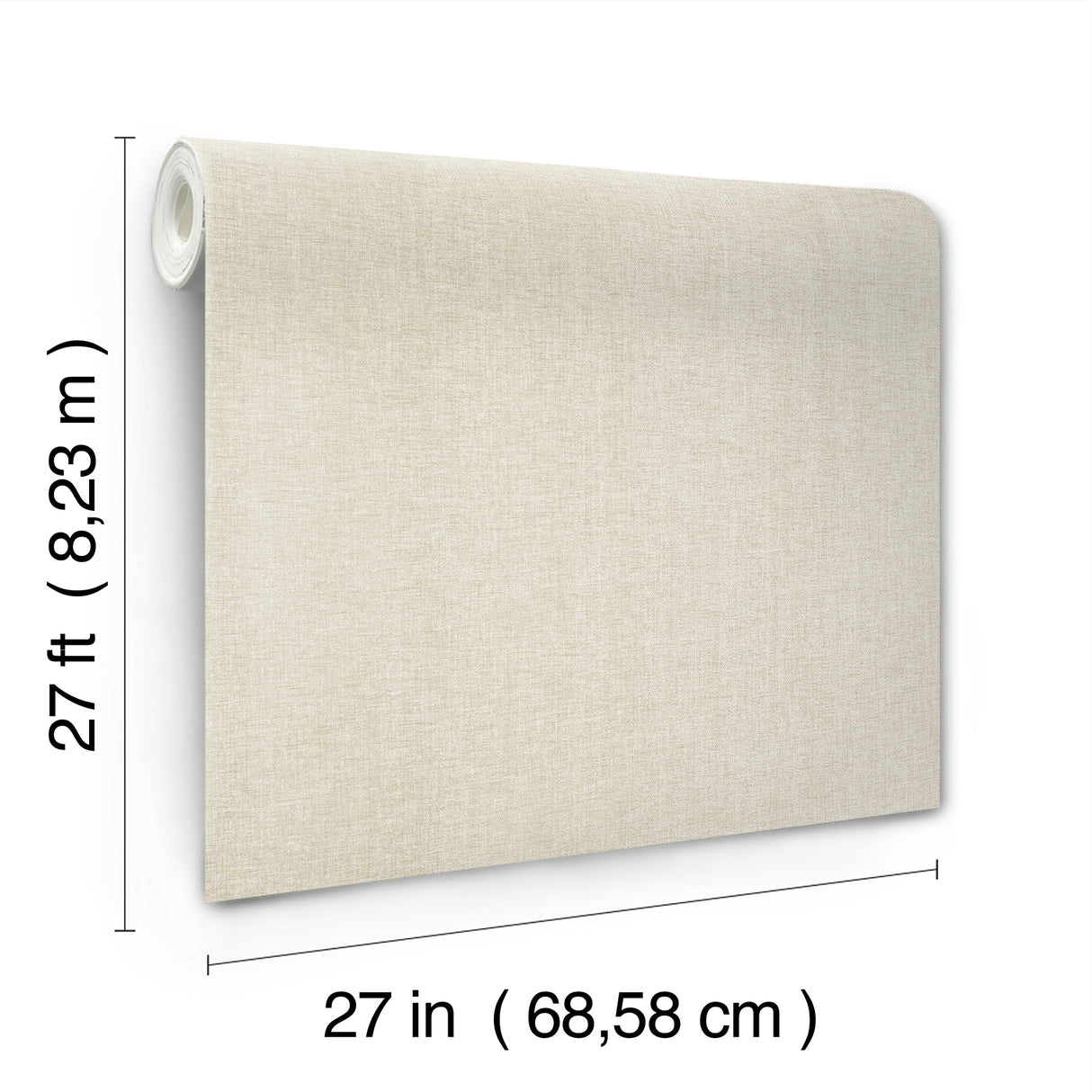 Candice Olson COD0648N Loominosity Champagne Faux Linen Wallpaper