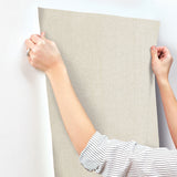 Candice Olson COD0648N Loominosity Champagne Faux Linen Wallpaper