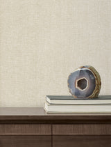 Candice Olson COD0648 Loominosity Champagne Faux Linen Wallpaper