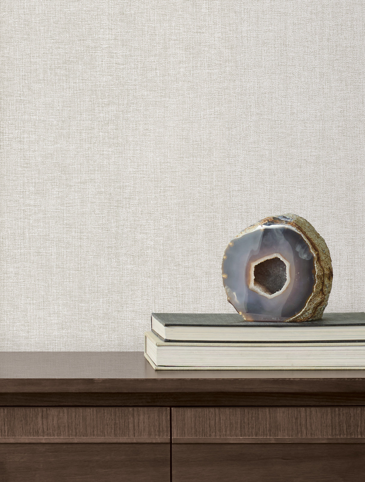 Candice Olson COD0651N Loominosity Silver Faux Linen Wallpaper