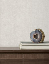 Candice Olson COD0651N Loominosity Silver Faux Linen Wallpaper