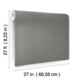 Candice Olson COD0652 Loominosity Pewter Faux Linen Wallpaper