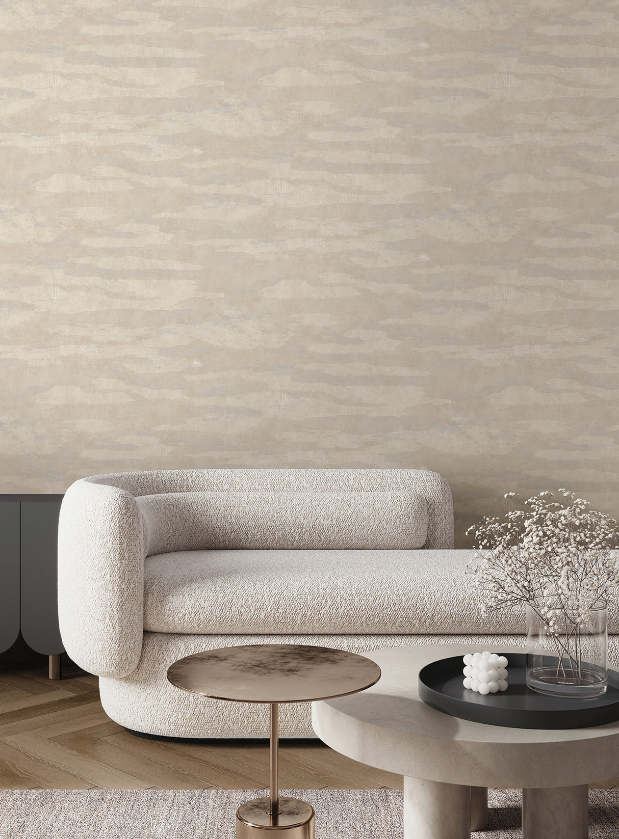 Candice Olson COD0653N Misty Dreams Light Grey Abstract Wallpaper