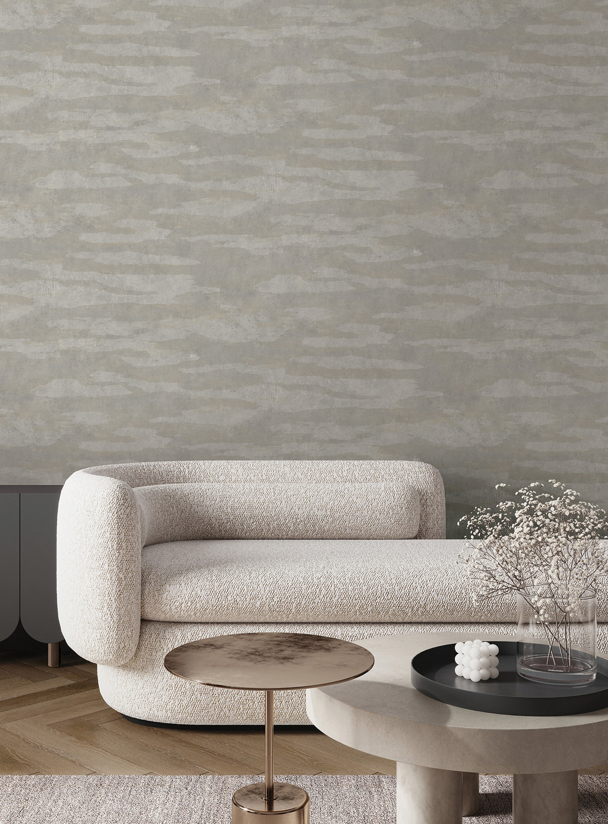 Candice Olson COD0654 Misty Dreams Grey Abstract Wallpaper