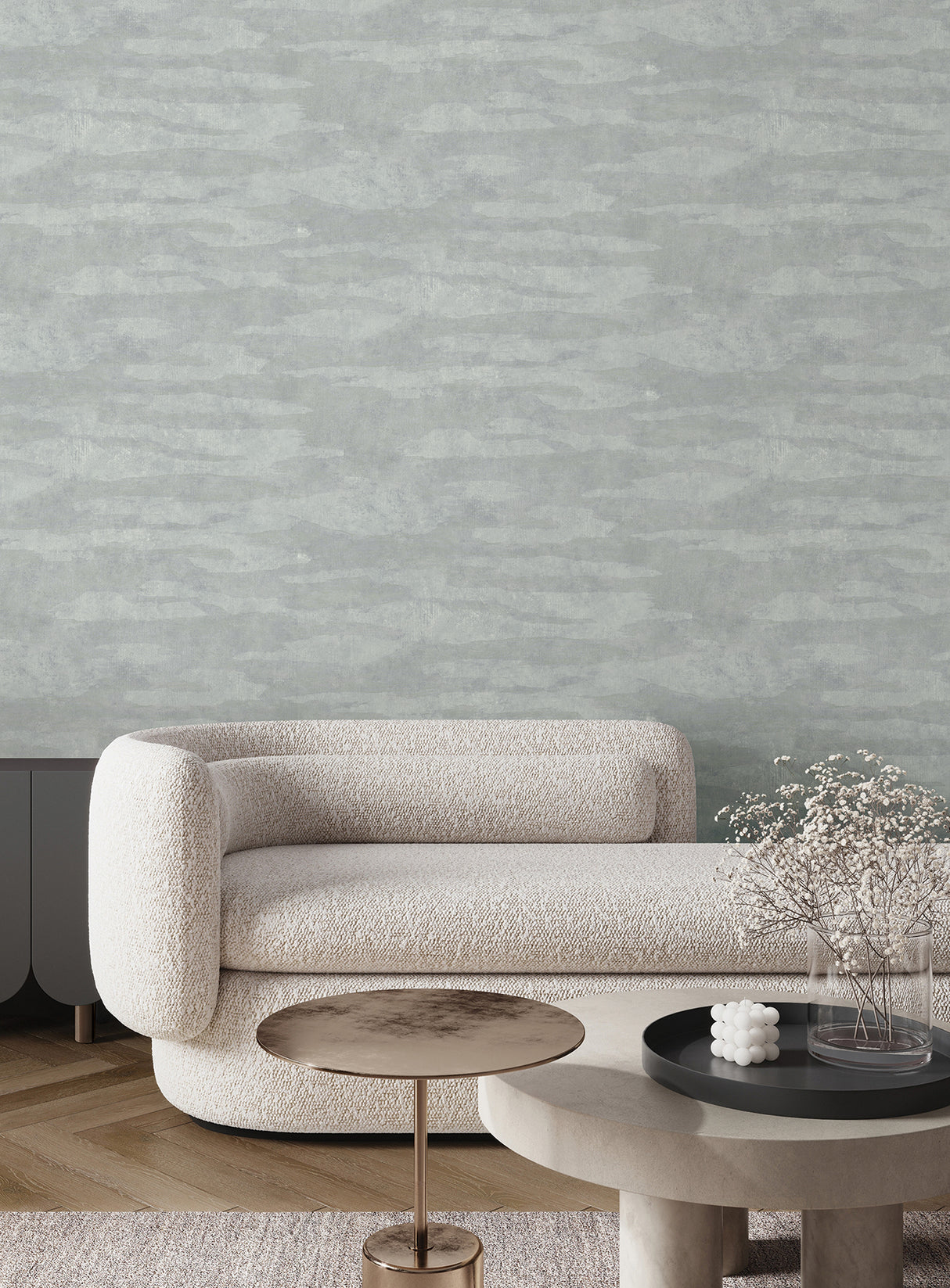 Candice Olson COD0657 Misty Dreams Light Blue Abstract Wallpaper