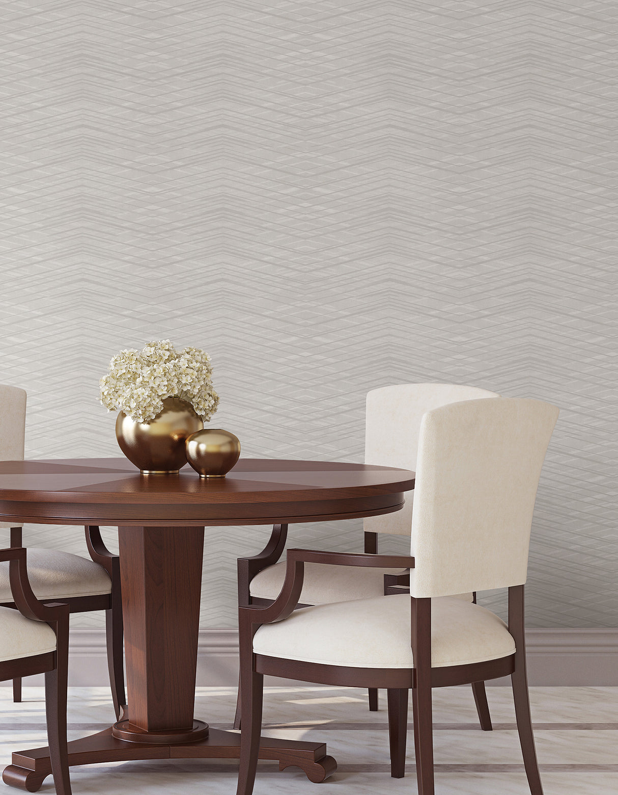 Candice Olson COD0658 Focal Point Light Grey Chevron Wallpaper