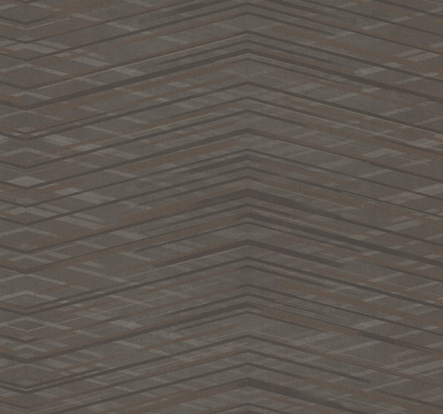 Candice Olson COD0659 Focal Point Chocolate Chevron Wallpaper