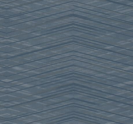 Candice Olson COD0660 Focal Point Blue Chevron Wallpaper