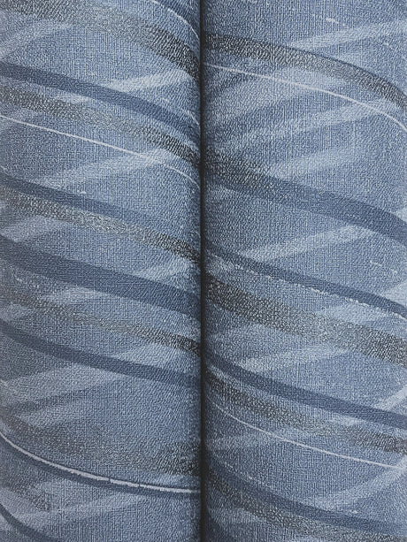 Candice Olson COD0660 Focal Point Blue Chevron Wallpaper