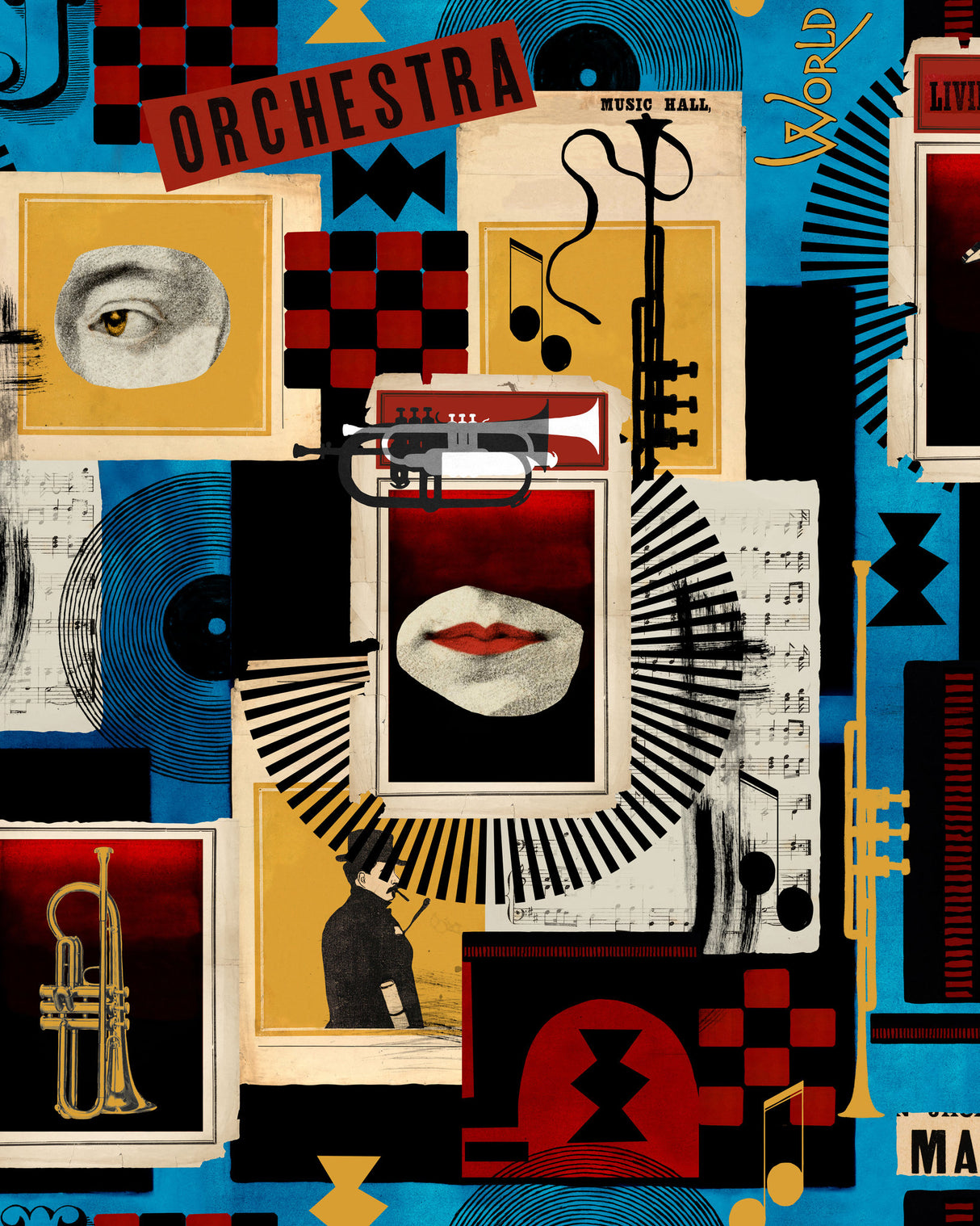 MindtheGap COMPOSER MACHINE Blue - Wallpaper Collection 2025 - Jazz Live